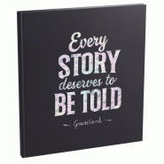 Exacompta - Réf. 392E - 1 Livre d'or LETTRES - Format 21 x 19 cm - Couverture papier pelliculé brillant effet similicuir - Tranche argent - Timbrage