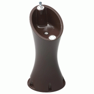 Fontaine Alvium en plastique 2 robinets - Marron RAL 8017