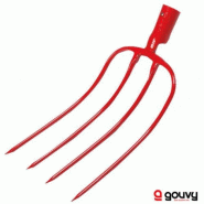 Fourche à Fumier Forgée 4 Dents 30 cm SANS MANCHE - Gouvy Fourche à Fumier Forgée 4 Dents 30 cm SANS MANCHE - Gouvy