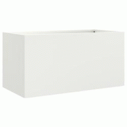 Helloshop26 - Jardinière bac lit surélevé plantes fleurs terrasse jardin 62 x 30 x 29 cm acier blanc 02_0037738 - 3000214277424 Helloshop26 - Jardinière bac lit surélevé plantes fleurs terrasse jardin 62 x 30 x 29 cm acier blanc 02_0037738 - 3000214277424