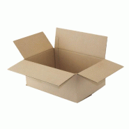 Lot de 10 cartons d'expédition dimension 29x20x12cm - marron en carton CARTA16