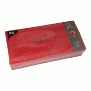 PAPSTAR 150 Serviettes "DAILY Collection" 1/8-pli 32 cm x 32 cm bordeaux - rouge papier 89653