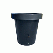 PLAST'UP ROTOMOULAGE Carré de plantation récupérateur d'eau de pluie mural lluvia 420l - NOIR - noir 0036336945586