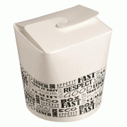 Pot à pâtes carton blanc décor District 800ml - par 500