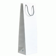 Sac magnum "Lupuna" kraft vergé blanc poignées corde 13+11,4x44cm - par 10