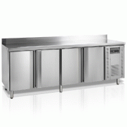 Snack Refroidisseur de comptoir 4 portes SS304 - 460 L | Tefcold - SK6410/SP