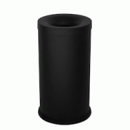 Stil Casa corbeille auto-extinguible, acier peint, Ø 31xh. 72 cm, bord inférieur en plastique de protection du sol, 65 litres, noir. - 547 N Stil Casa corbeille auto-extinguible, acier peint, Ø 31xh. 72 cm, bord inférieur en plastique de protection du sol, 65 litres, noir. - 547 N
