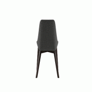 Stones Fauteuil Sophia en tissu beige facile à nettoyer avec structure en métal noir - Design moderne et élégant pour les intérieurs de maison -