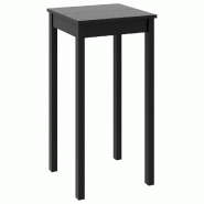 VidaXL Table de bar MDF noir 55x55x107 cm Modèle Zenith Plus - Bois massif 240379