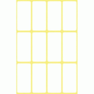 AVERY 72 étiquettes multi-usages blanches, format 38 x 18 mm (6 feuilles / cdt) - 3077