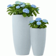 CLP Set de 2 bacs à plantes 1 Gris - gris 326429 CLP Set de 2 bacs à plantes 1 Gris - gris 326429