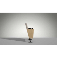 Fauteuil de conférence design et flexible avec tablette écritoire - Divina - configurable sur sols plats et gradins_1