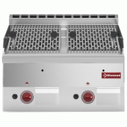 Grill pierre de lave gaz grille fonte à poser - PG60/GPL6T-N