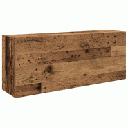 Helloshop26 - Armoire murale de bain pratique moderne rangement 100 x 25 x 40 cm en bois d'ingénierie vieux bois 02_0051300 - Bois massif 30002368451