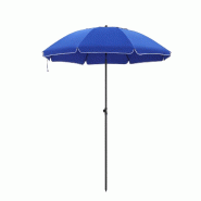 Helloshop26 - Parasol de jardin diamètre 2 m ombrelle protection upf 50+ inclinable portable résistant au vent baleines en fibre de 12_0001802 - ble Helloshop26 - Parasol de jardin diamètre 2 m ombrelle protection upf 50+ inclinable portable résistant au vent baleines en fibre de 12_0001802 - ble