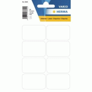 HERMA 56 étiquettes blanches multi-usage, format 25 x 40 mm (7 feuilles 9x16 / cdt) - 3690