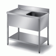 ITALCONCEPT L2G Plonge Demontable Inox, 1 Bac  850mm x 800mm x 700 mm - 3616350016942