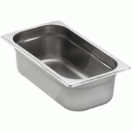 Lot de 10 bacs GN 1/3 en inox 18/10 - différentes hauteurs et capacités - marque Sammic Lot de 10 bacs GN 1/3 en inox 18/10 - différentes hauteurs et capacités - marque Sammic