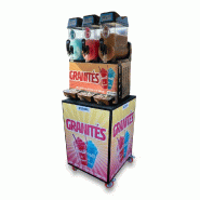 Pack Machine à granité professionnelle – 3x12L sur chariot - 1200w -  Ice Freddo - multicolore 3701777100265