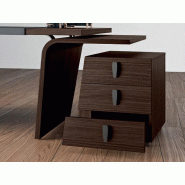 Caisson mobile 3 tiroirs Larus - design en bois avec tiroirs en PVC extractibles à 90% Caisson mobile 3 tiroirs Larus - design en bois avec tiroirs en PVC extractibles à 90%