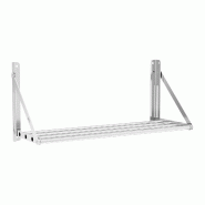 Royal Catering - Royal Catering Étagère Murale Pliable Rabattable Pliante À Barres Barreaux RC-TFWH80X30 (80 x 30 cm, Capacité De Charge 40 kg, -