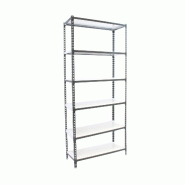 SimonRack Rayonnage métallique, 2500x800x500 mm, 6 niveaux, tablette métallique, 180 kg au point de flexion, Antracite/Blanc - Simonclick - métal 8