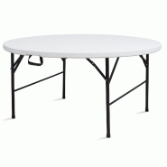Table pliante ronde 150cm 8 places pehd