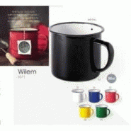 Tasse émaillée métal - wilem - 350 ml