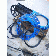 Vanne à guillotine unidirectionnelle type plaquette utilisée vannes cmo dn500