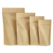 200 poches stand up kraft + PE EVOH PE, fermeture par zip - PSUKFTMR-DN04/SC_0