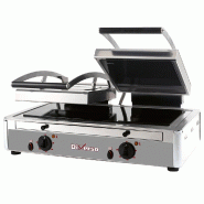 Diamond - Grill Panini DOUBLE vitrocéramique - réf. WR-LGVE-62 - inox AKS-WR-LGVE-62