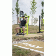 Delt Press, appareil de musculation extérieur avec résistance réglable - Gamme Piston Delt Press, appareil de musculation extérieur avec résistance réglable - Gamme Piston
