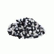 Gravier 5/10 Noran - Basalte et quartz - Noir et blanc - Concassé