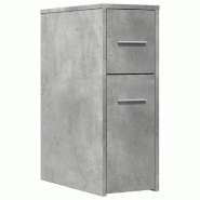 Helloshop26 - Armoire de salle de bain étroite avec roulettes 22 x 44 x 61,5 cm grand rangement pratique design en bois d'ingénierie 02_0050649 - m�