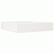 Helloshop26 - Jardinière bac lit surélevé plantes fleurs terrasse jardin 110 x 110 x 23 cm bois de pin massif blanc 02_0037299 - 3000214234540 Helloshop26 - Jardinière bac lit surélevé plantes fleurs terrasse jardin 110 x 110 x 23 cm bois de pin massif blanc 02_0037299 - 3000214234540