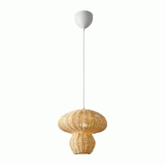 Nordlux Suspension ALLIE 30 Rotin Nature (marron), H.28.3 - IP20 - E27 / Intérieur - marron 5704924018787