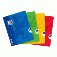 Oxford Lot de 5 Cahier Openflex broché 17x22, 192p./96 feuilles 90g/m², Séyès, coloris assortis (4) - 3147280049767