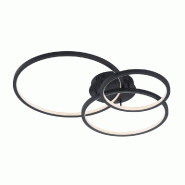 Plafonnier LED WiZ 36,5W 4200lm 3000-6000K anthracite - Trio - Aaron - gris métal 4017807473339