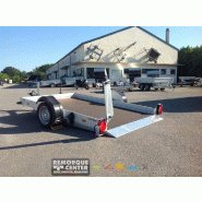 Plateau 1 essieu abaissable HUMBAUR - 310 x 170 x H15 cm - PTAC : 1300 Kg - Référence LM125G-IFW