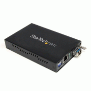StarTech.Com Convertisseur Ethernet Gigabit sur Fibre Optique MonoMode LC - 1000Mb/s - 40km StarTech.Com Convertisseur Ethernet Gigabit sur Fibre Optique MonoMode LC - 1000Mb/s - 40km