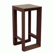 Table haute design in & out FRAME - marron