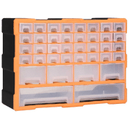 Vidaxl organisateur multi-tiroirs avec 40 tiroirs 52x16x37,5 cm 147577