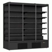 Vitrine murale réfrigérée 3m1 noire 3 portes vitrées 1147 l - 1935x... - P7455.3105