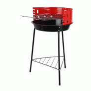 WellHome - Barbecue à 3 pieds avec Grille chromée de couleur noire 32x33x55cm - noir WH16123