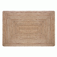 WellHome - Tapis en jute Historia natural 60x90 cm - beige WH14121