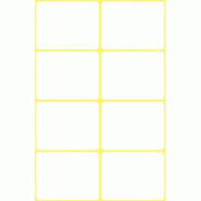 AVERY 40 étiquettes multi-usages blanches, format 38 x 29 mm (5 feuilles / cdt) - 3078