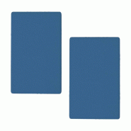 Benetton - Lot de 2 Draps-Housses 100x200cm + 30cm pour lit de 90cm couleur Bleu Rainbow - bleu PK7615 Benetton - Lot de 2 Draps-Housses 100x200cm + 30cm pour lit de 90cm couleur Bleu Rainbow - bleu PK7615