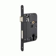 Boitier de serrure encastrable à cylindre pour porte d'entrée, axe 70mm, bouts ronds, noir - THIRARD - noir 3150260172560 Boitier de serrure encastrable à cylindre pour porte d'entrée, axe 70mm, bouts ronds, noir - THIRARD - noir 3150260172560