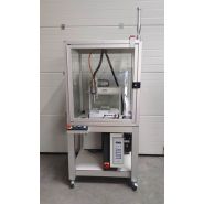 Cellule robotisée Robocol - dépose plasma avec cartérisation insonorisée et châssis sur roulettes