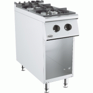Cuisinière à gaz 2 brûleurs - 400x900x900 mm - P7178.3000